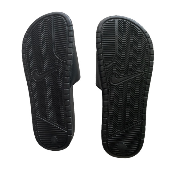 Nike Benassi JDI Sport Slides Black and Rose Gold Size 8 - Picture 2 of 6